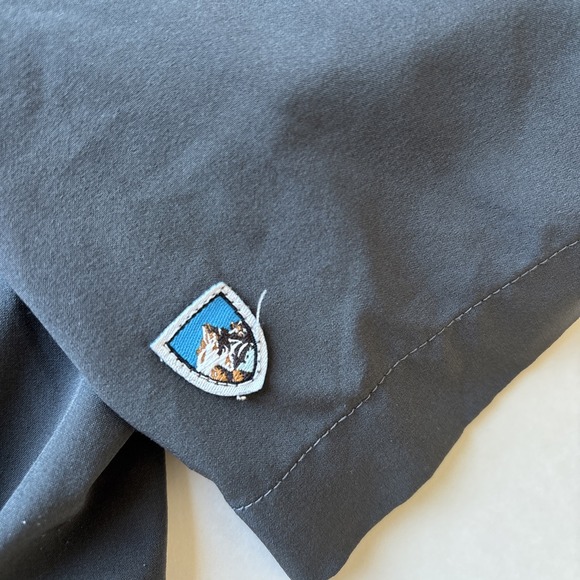 Kuhl Tufflex Gray Performance Outdoor Stretch Short Sleeve Shirt Mens Medium‎ - Picture 5 of 11